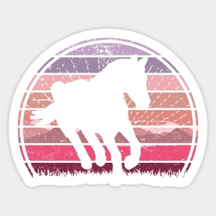 Wild Horse Pink Sunset Sticker